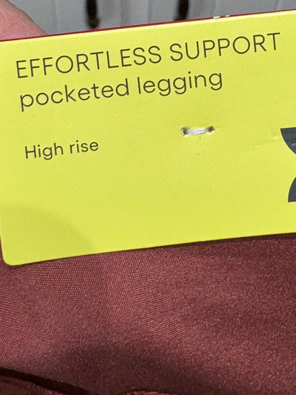 All in Motion High-Waist Effortless Support 7/8 Leggings - Dusty Rose, XS, NWT - Picture 7 of 7